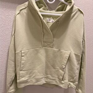 LIV Women's Light Green Hooded Sweater